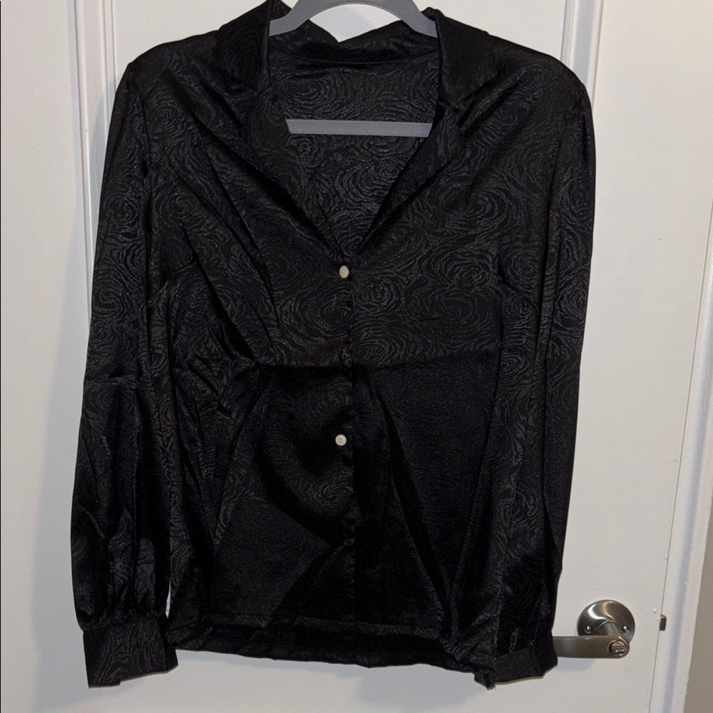 Elegant Black Women's Top